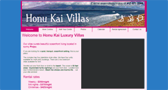 Desktop Screenshot of honukaivillas.com