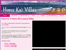 Tablet Screenshot of honukaivillas.com